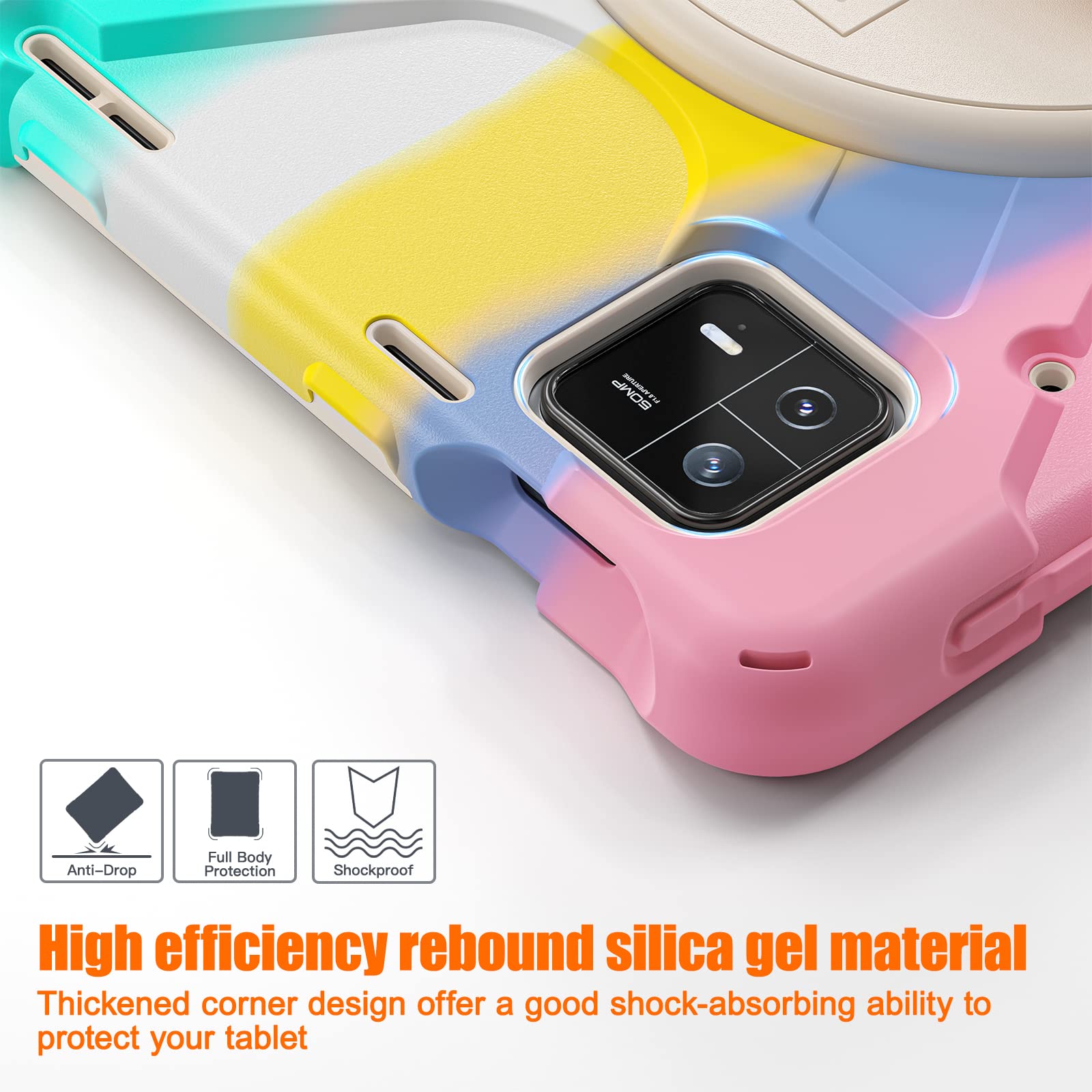 Custodia Speed-Planet Per Xiaomi Redmi Pad 6 - 11 Pollici - Girevole 360&deg; Con Supporto