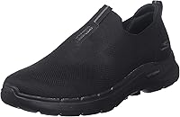 Skechers Men's GOwalk 6 Stretch Fit Slip-On Walking Shoes - Ultra Comfort, Breathable Mesh, Lightweight Support