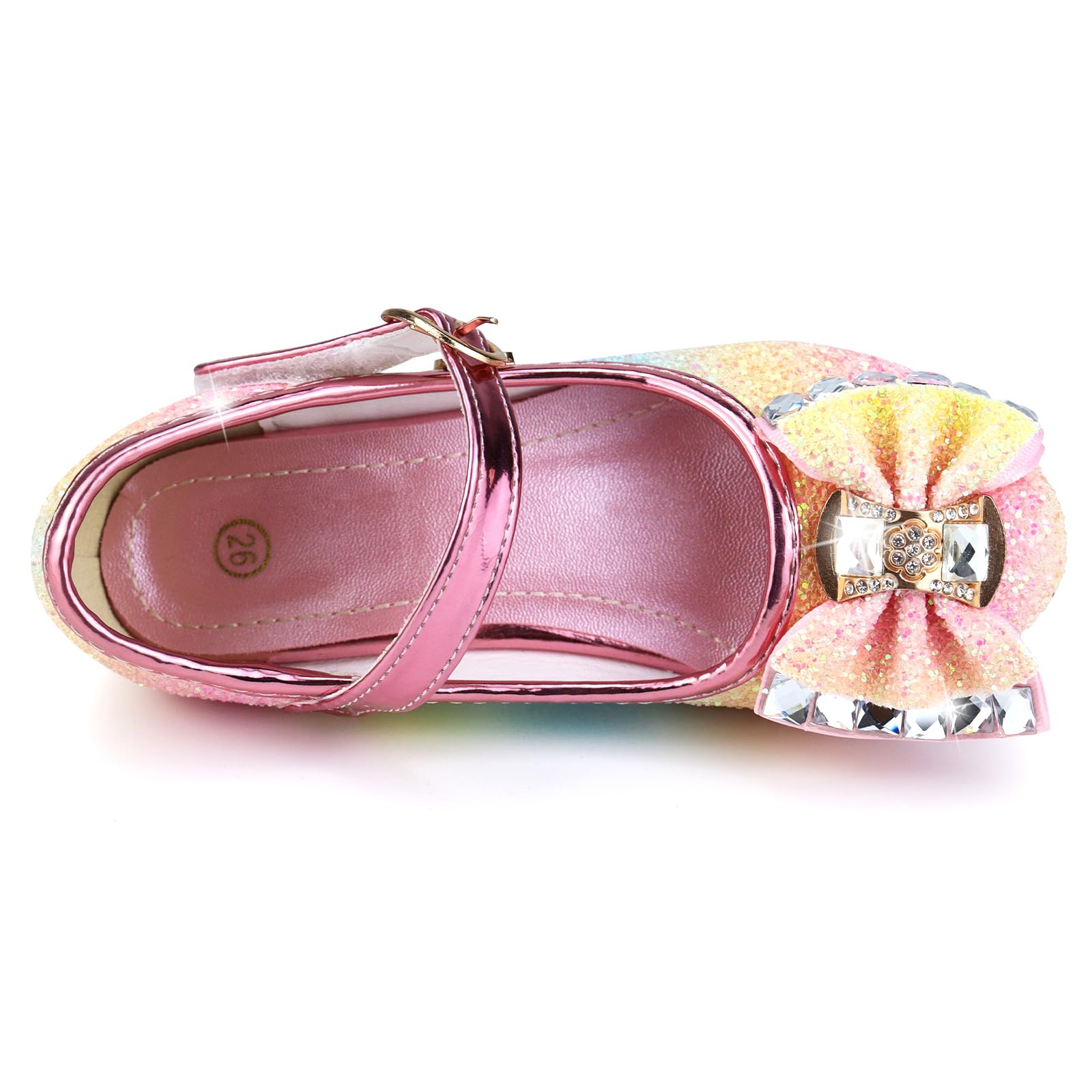 Girls' Princess Shoes Heel for Girls Princess Cosplay Shoes Sequins Shoe Costume Princess Girl Heel Shoe for Weddings and Parties - 2
