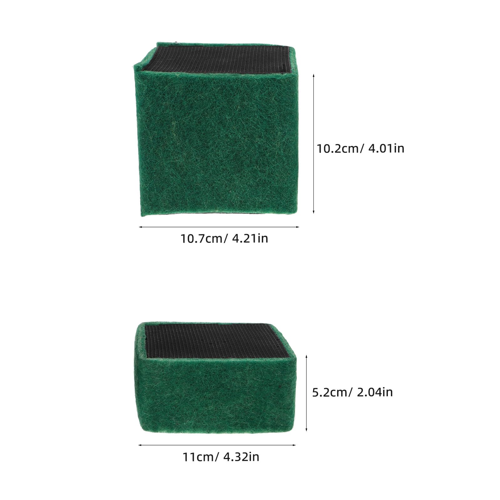 Lot de 4 Cubes Filtrants pour Aquarium – 2 Petits 2 Grands – Blocs de Filtration Charbon Actif – Masses Filtrantes pour Eau Douce et Eau de Mer – Système de Purification pour