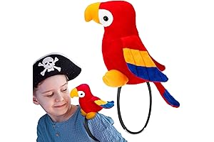 Funtery Stuffed Parrot on Shoulder