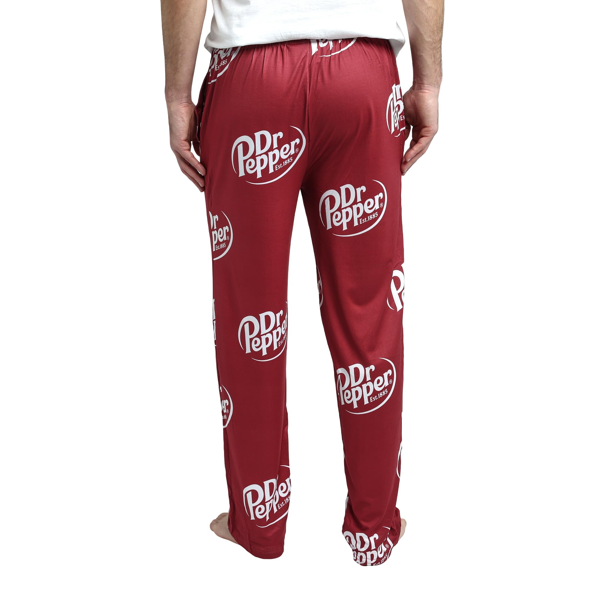 Dr Pepper Soda Logo All-Over Print Men's Sleep Pajama Pants