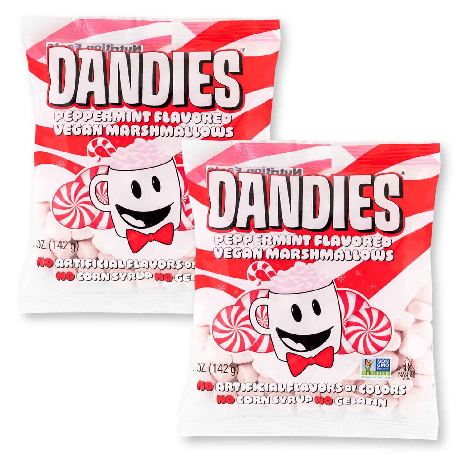 Dandies Peppermint Vegan Marshmallows, No Artificial Flavorings