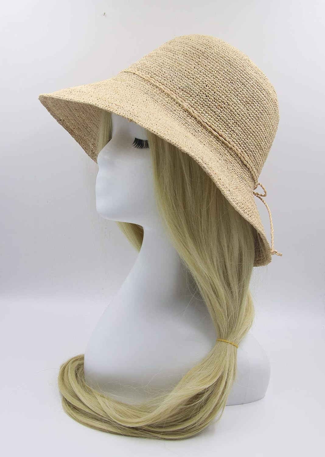Women's Bucket Hats Fashion Womens Summer Beach Sun Straw Hat - Image 6