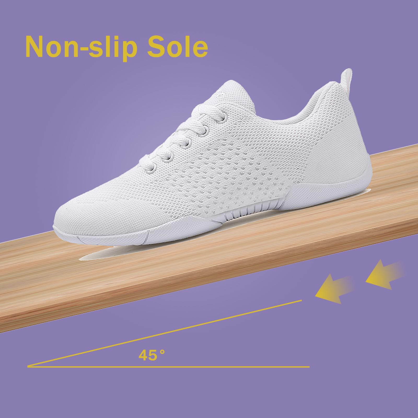 Chaussure de Cheerleading pour Femmes Gymnastique aérobique Légères Chaussures de Danse Mode Gymnastique Baskets