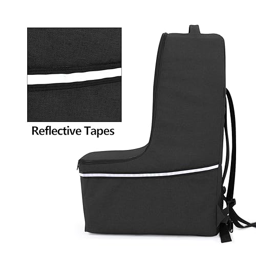 Miniatura 10 de Teamoy Bolsa de viaje para asiento de automóvil, bolsa de control para puerta de asiento de automóvil con asa superior y cintas reflectantes, fundas