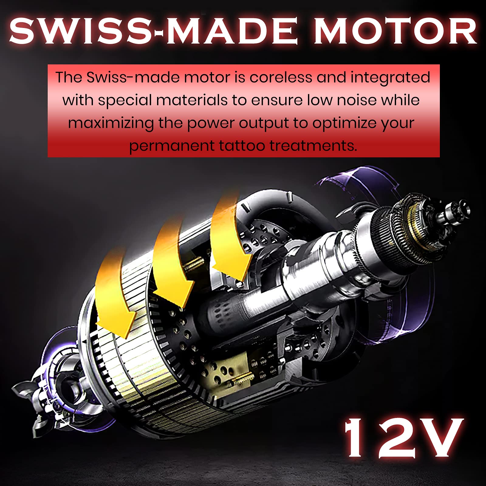 Biomaser Permanent Makeup Tattoo Machine Pen MicroPigmentation 24K PMU Rotary Machine for Microblading Microshading Lip Blushing Brow Lamination(E003)