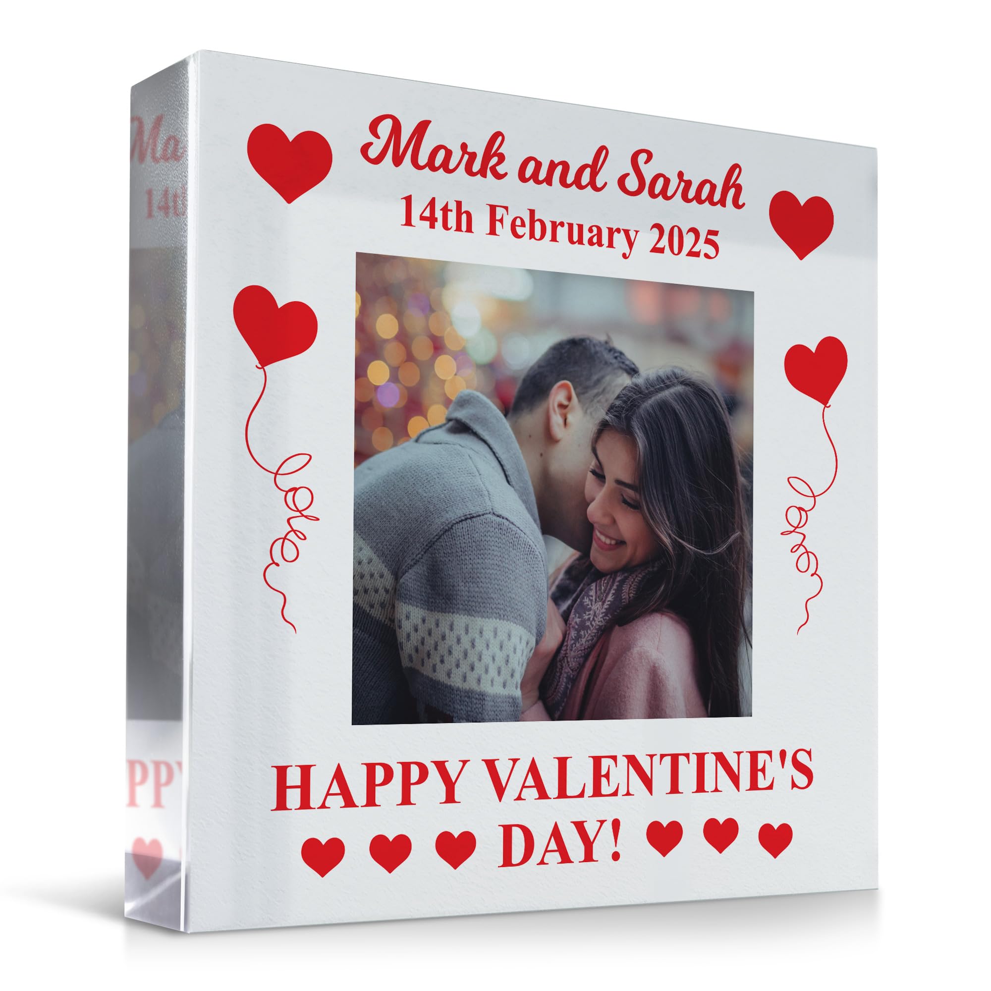 Red Ocean Valentines Day Gift For Couple Personalised Boyfriend Gift Girlfriend Standing Plaque Valentines For Him Her Couple Gifts Romantic Keepsake