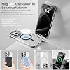 Luxo Series High Quality Case Compatible with Magsafe for Minesk iphone 16 Pro Max Ultra Transparent Appearance And Ergonomic Design With Stand (Black, 16 Pro Max)
