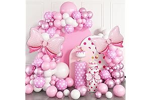 Pink Mouse Balloon Garland Arch Kit for Cartoon Mouse Theme Birthday Party Decorations