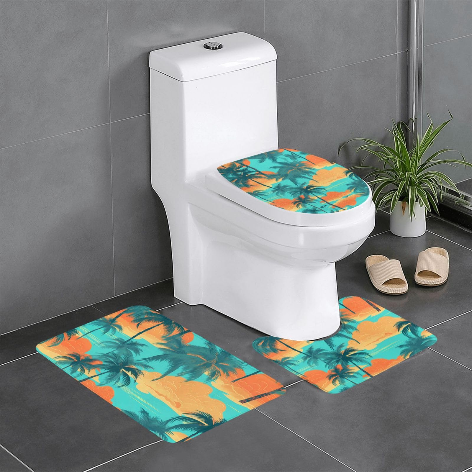 Tapis de bain antidérapants tropicaux pour sécuriser vos sols