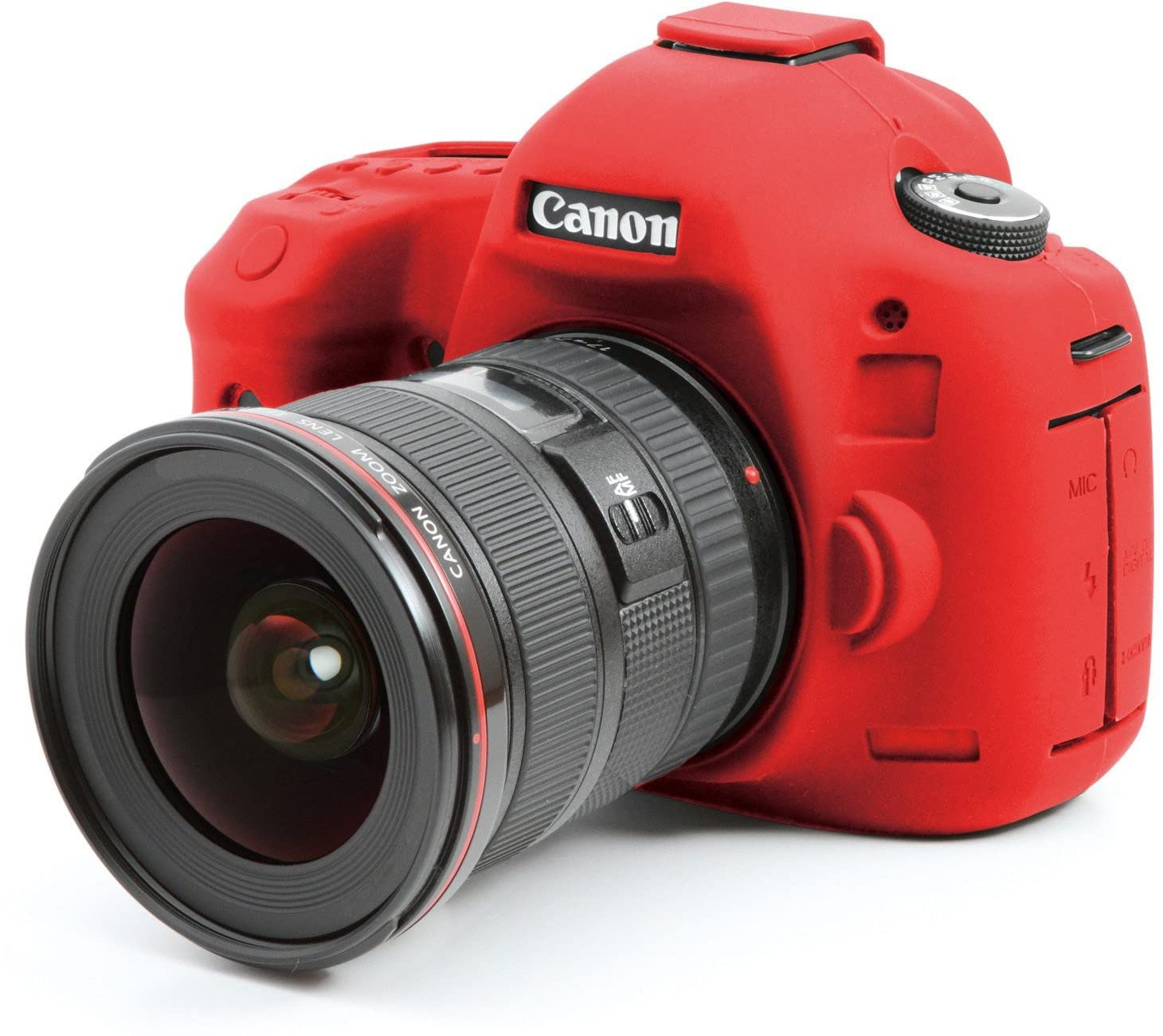Silicon Cover Protective Camera case Cover Compatible for Canon 5D Mark III Camera Case- Red-picture-15