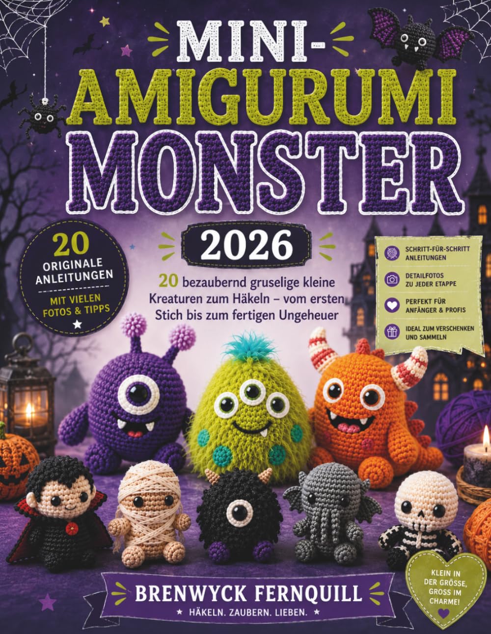 MINI-AMIGURUMI MONSTER: 20 bezaubernd gruselige kleine Kreaturen zum Häkeln – vom ersten Stich bis zum fertigen Ungeheue