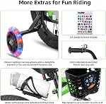 JOYSTAR Pluto Kids Bike 12 14 16 18 20 Inch Children's Bicycle for Boys Girls Age 3-12 Years, Kids' Bicycles with Light Up Training Wheels, Multiple Colors