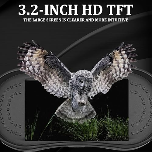 Miniatura 3 de Gafas de visión nocturna visión nocturna 4K para adultos, visión nocturna infrarroja digital de 3.2 pulgadas que puede guardar fotos y videos con