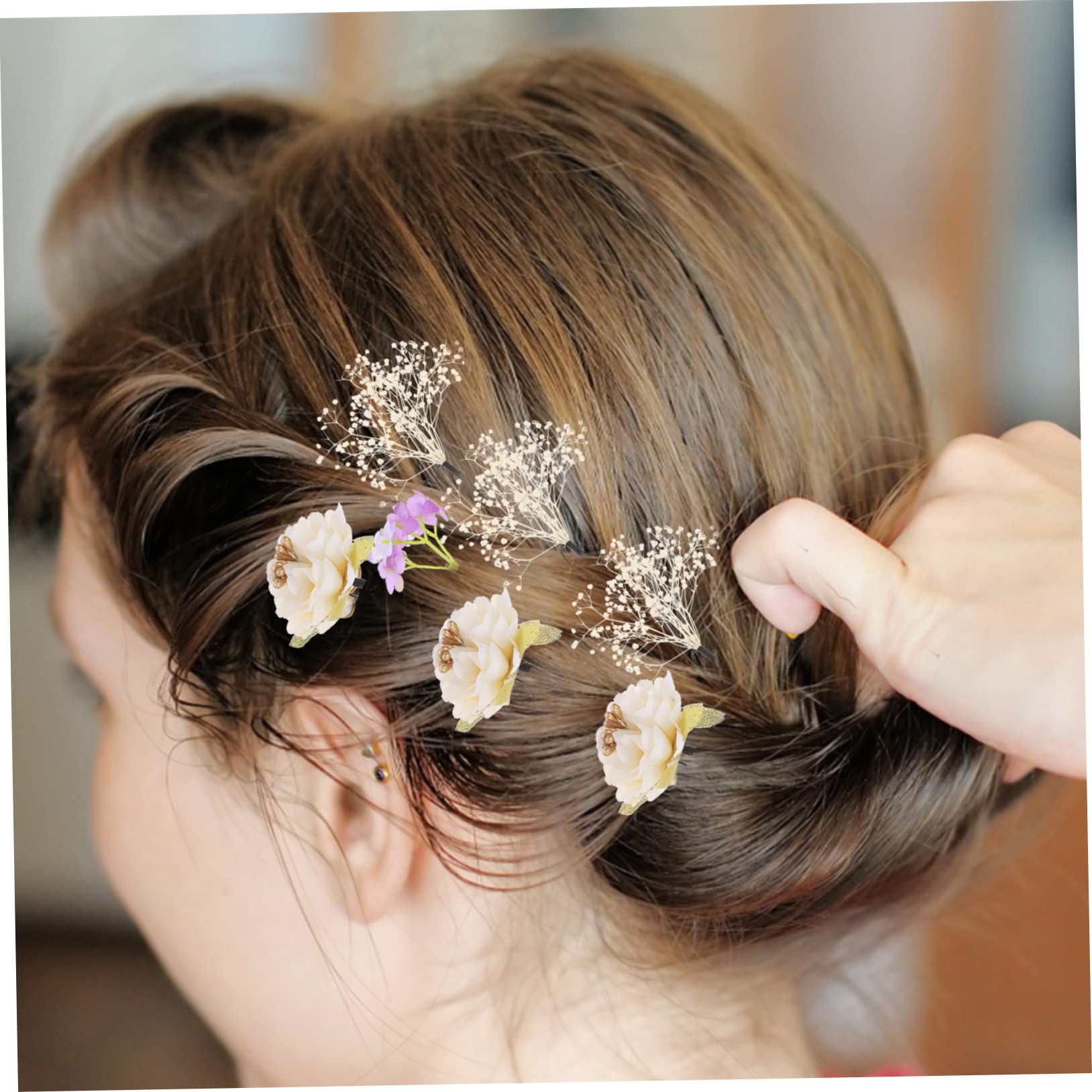 Didiseaon 54 Pièces accessoires de cheveux Coiffe de perles casque floral pinces à cheveux barrettes à cheveux accessoire de cheveux de style coiffe kimono peignoir de bain