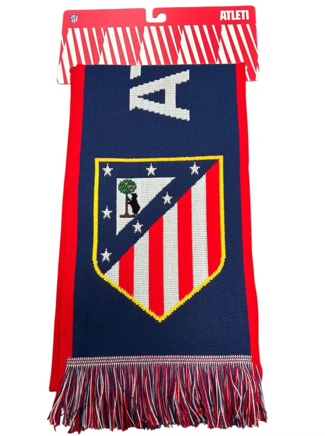 JYC CREATIVE Atletico Madrid Official Football Team Scarf for Gifts, Celebrations,, Atmadrid4, One Size