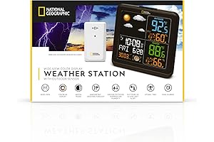 Your Home Command Center: National Geographic's Wide-View Indoor Outdoor Weather Station