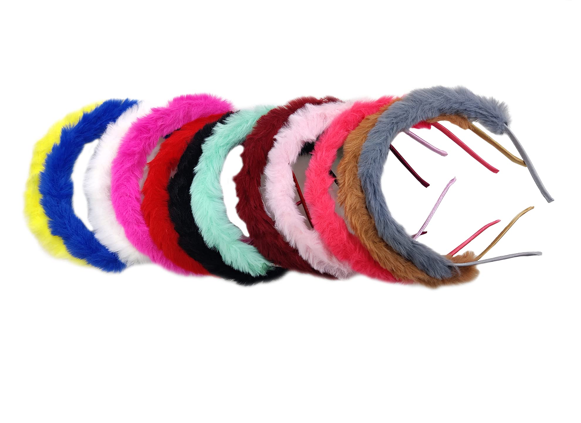 La Belleza Korean Style Soft Fluffy | Hair Band |Faux Fur |Hair Band Soft Plush Fluffy Plastic Flexible Hair Band/Head Band for Baby Kids Girls & Women (Pack Of 12) (B0C5MCVK7Z) Amazon Price History, Amazon Price Tracker