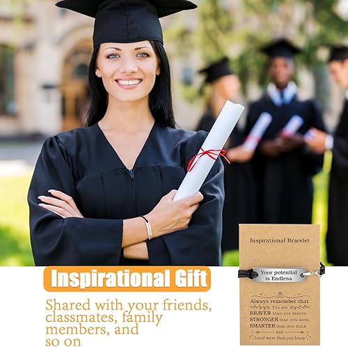 Miniatura 6 de Nosiny Regalos inspiradores de Navidad para mujeres y hombres con sobres de tarjetas de regalo, pulseras inspiradoras grabadas, pulseras