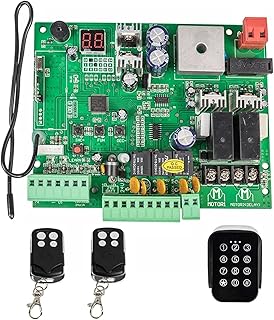 Automatic Sliding Gate Opener 12V/24V Board for Automatic Double Arms Swing Gate Opener Control Board Panel Smart Control Center System Replace Fittings Durable and Reliable (Color : 2 RC1 Keypad, S