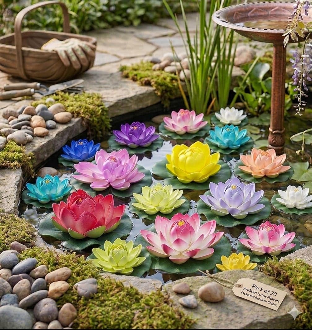 Floating Lotus Flowers - Home & Water Decor -16 Floating Lotus Flowers - Home & Water Decor -16