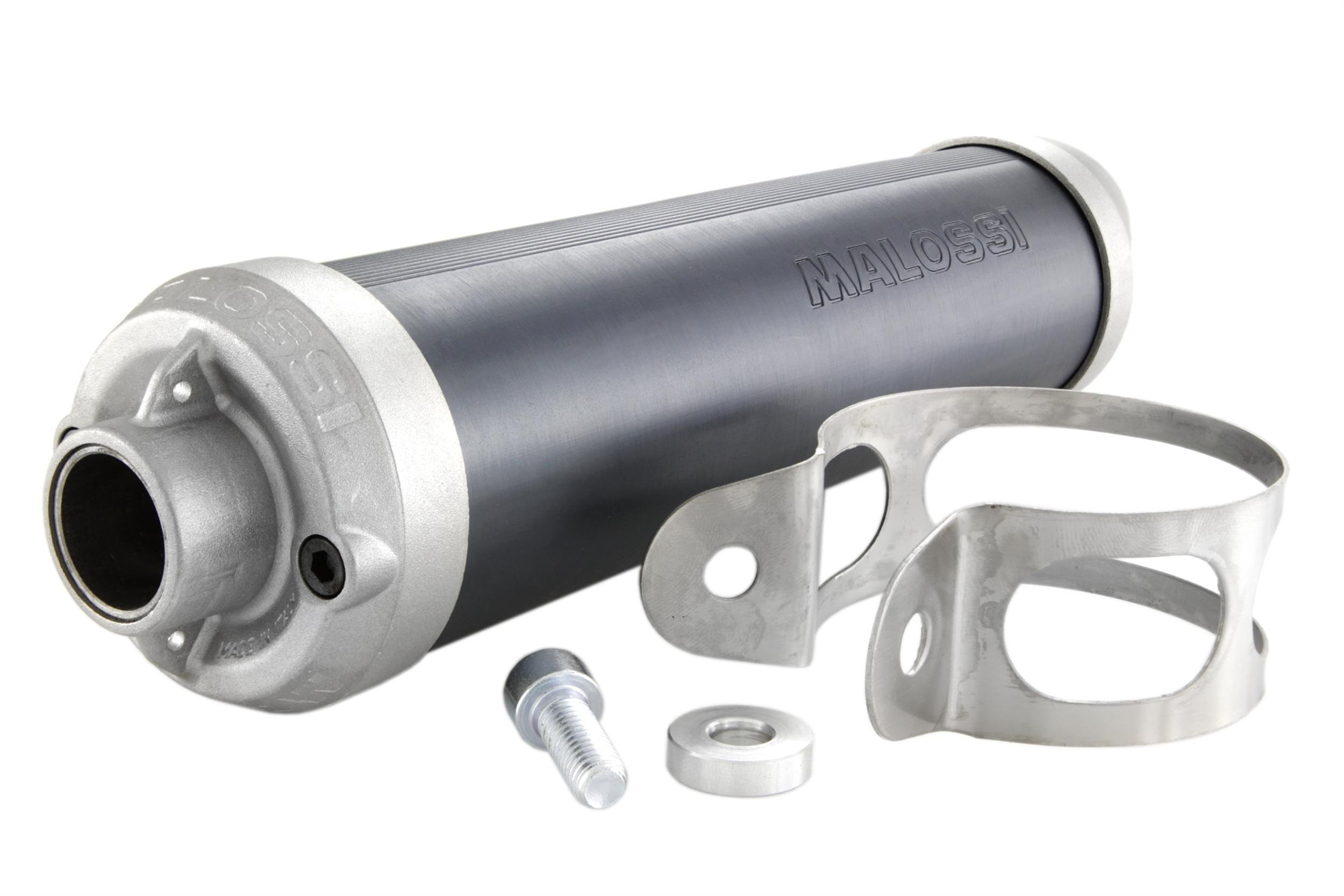 – Silenciador trasero Malossi GP Super Moto MHR, para Malossi, diámetro de escape (Conexión) 60 mm,