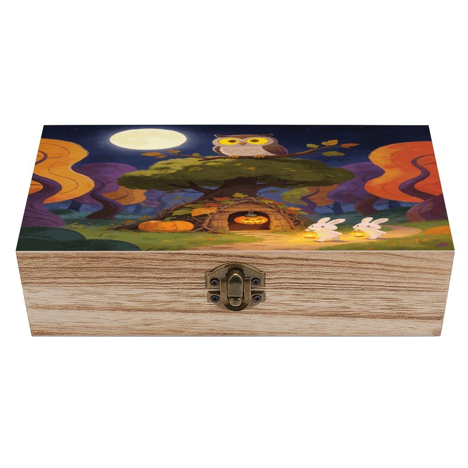 asbwuo Serenade in The Wood Keepsake Box Wooden Box with Hinged Lid
