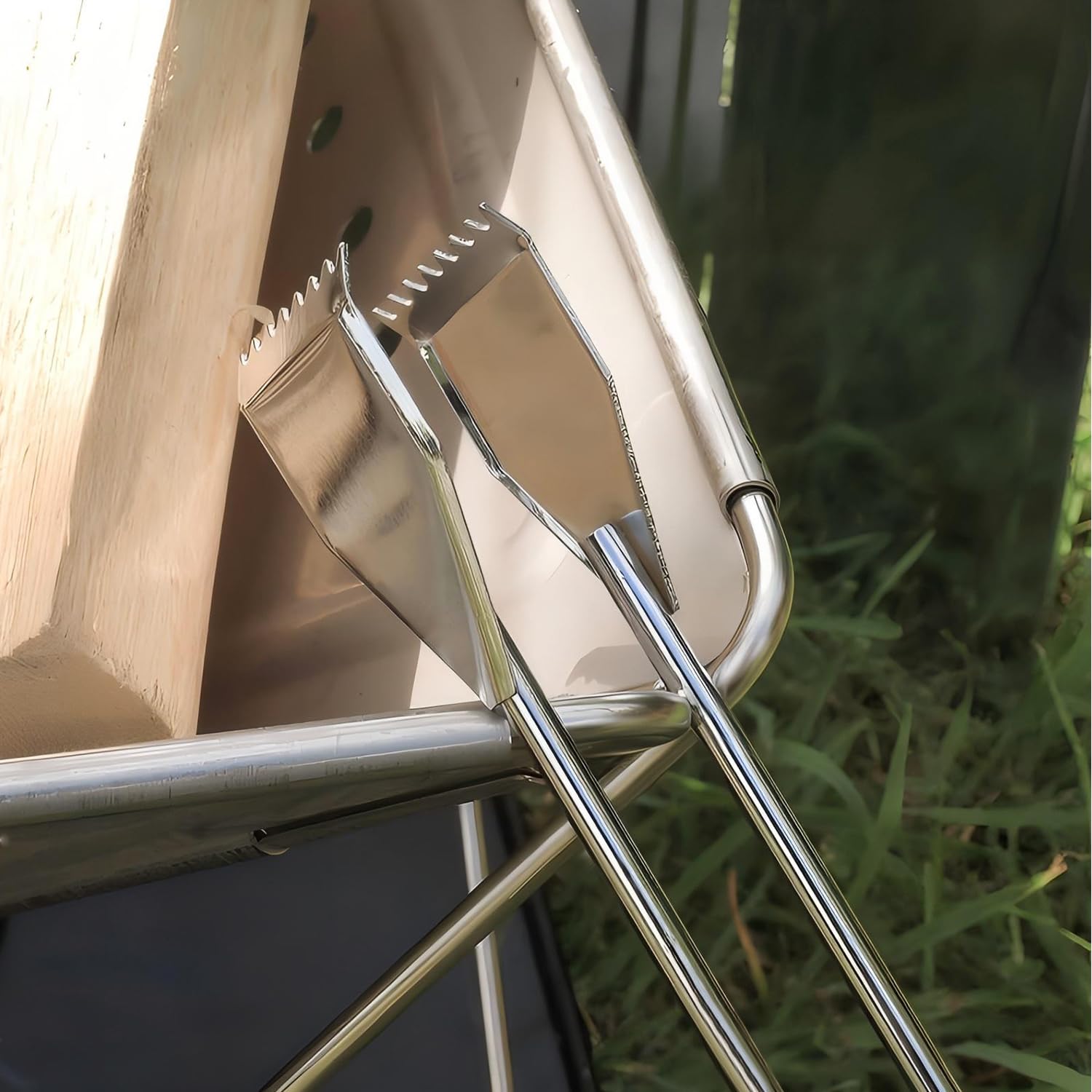 Tissting Pinces à Ciseaux Extra Longues, Pinces à Barbecue D'extérieur en Acier Inoxydable de 55 cm, Pinces à Ciseaux Longues de Cuisine, Pince à Charbon de Bois à Poignée Étendue, Pince