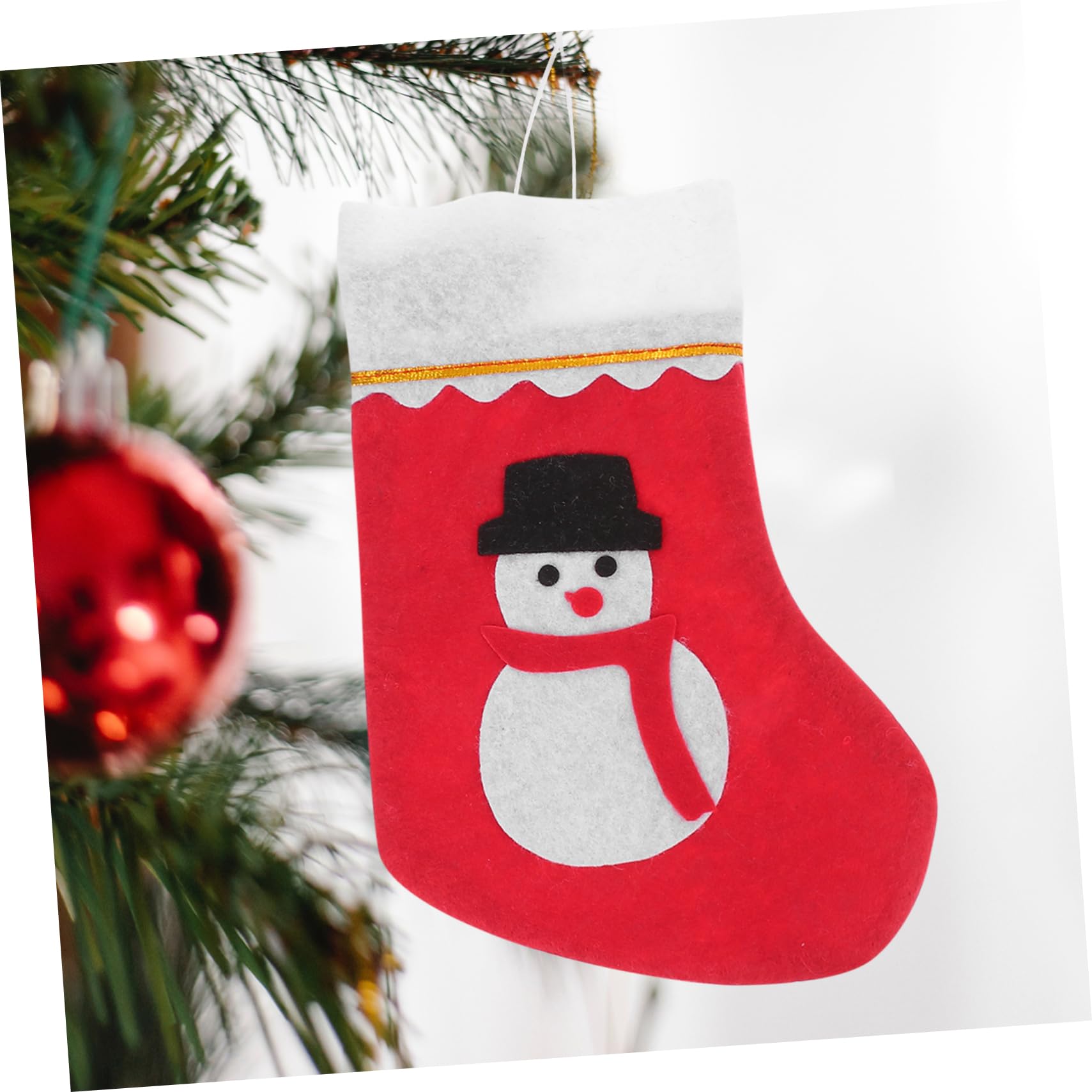 TOPBATHY 3 Sätze Weihnachtsstrumpf Goodie Bag Weihnachtsbaumdekoration Große Weihnachtsstrümpfe Neon Weihnachtsstrümpfe Aus Filz Familienweihnachtsstrümpfe Dekorationen Stoff Stück * 3