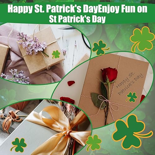 Miniatura 5 de 900 unidades30 hojas de calcomanías del día de San Patricio para niños, calcomanías de trébol de cuatro hojas, calcomanías de trébol de cuatro