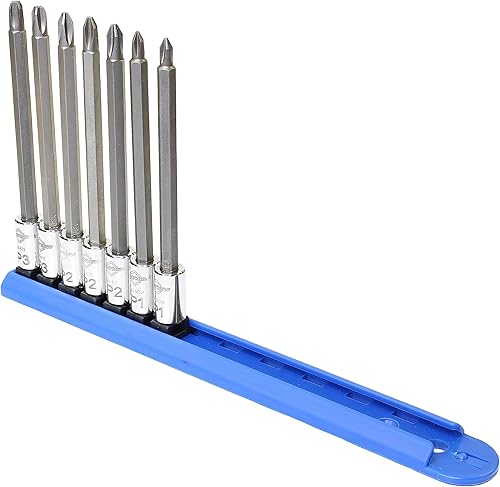 Miniatura 5 de Mayhew Tools 16034 Juego de brocas hexagonales métricas, cromadas, 7 piezas de longitud media