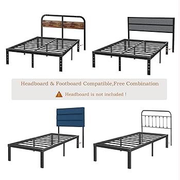 Amazon.com: COMASACH 14 Inch King Size Bed Frame Supports up