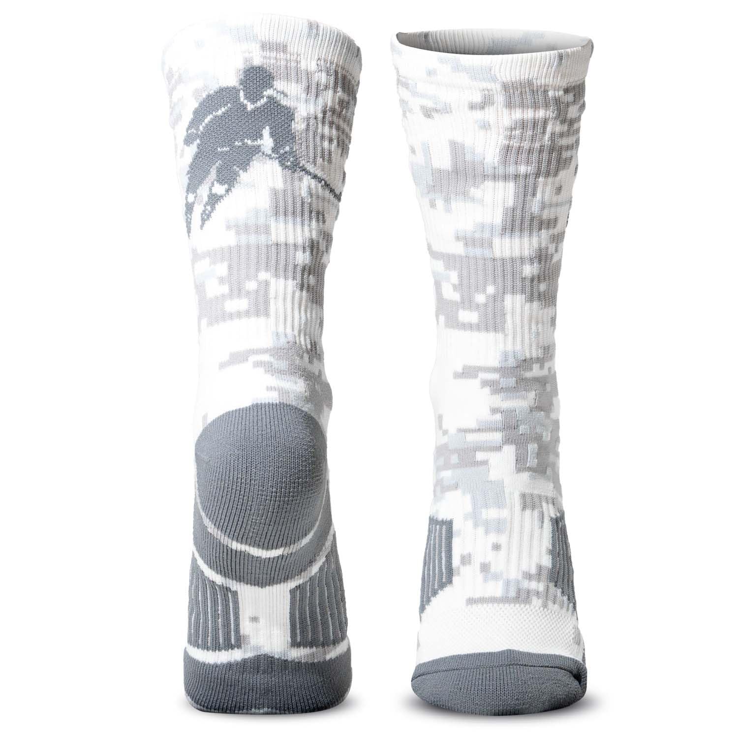 ChalkTalkSPORTS Hockey Performance Crew Socks - Multiple Designs & Colors - Youth & Adult - Hockey Mid-Calf Socks