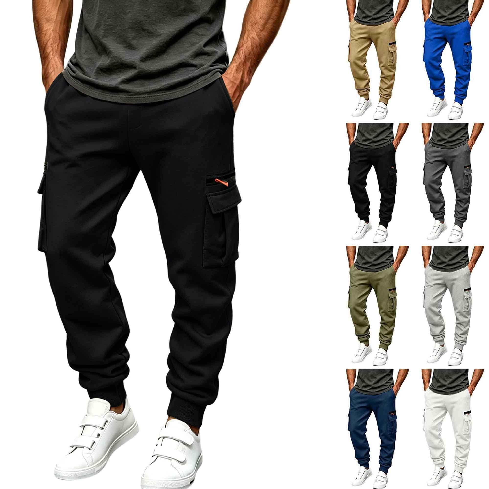 Jogginghose Herren Cargohose Winter Freizeithose Trainingshose Sweatpants