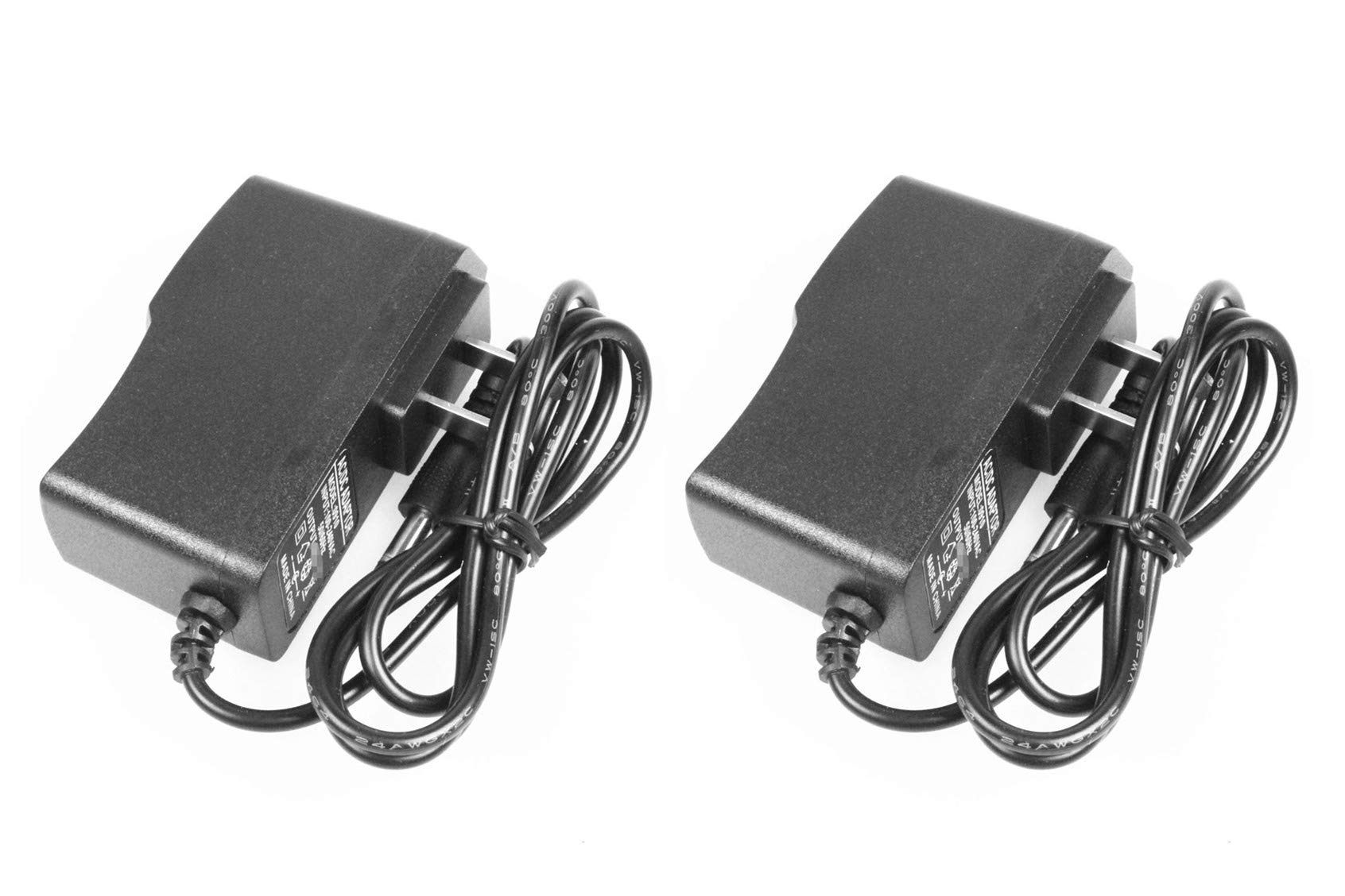 NOYITO 3V 1A Power Adapter AC110V 100-240V to DC 3.0V 1000mA 3.0W Power Supply Black Cable Length 4.5ft (Pack of 2)
