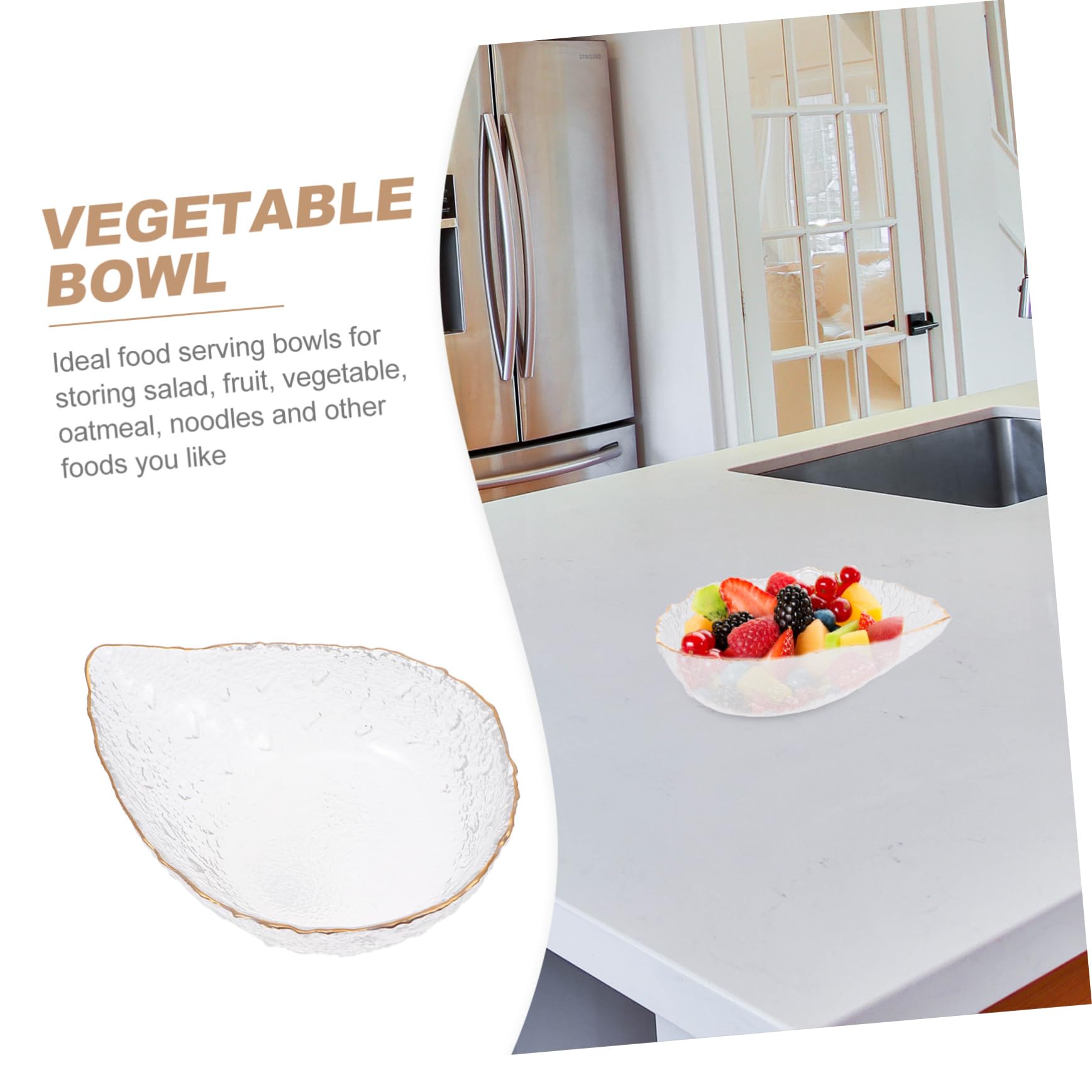 Amazon.co.jp: WATIIFUFU 水滴型ガラスボウル フルーツボウル 耐衝撃