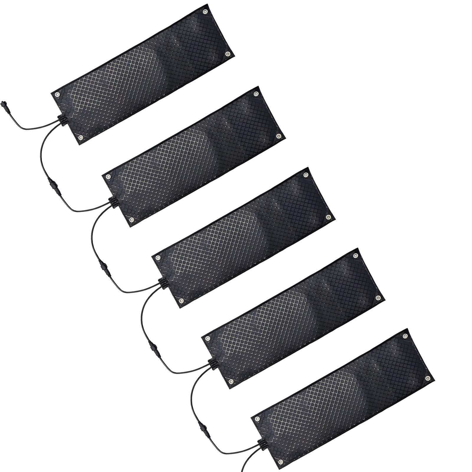 Alfombras Calefactoras Suelo 5PCS para Evitar Hielo en Entradas/Escaleras/Senderos,para Derretir Nieve,Hielo,Alfombras Calefactoras con Textura Antideslizante 5pcs-21 * 98in/54 * 250cm