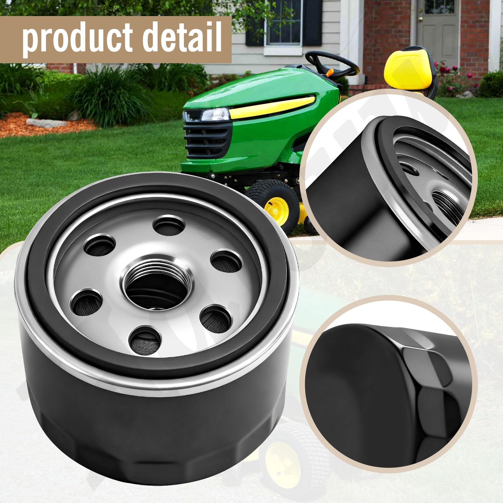 Lawn Tractor Maintenance Kit Oil & Fuel Filter Kit For John Deere Lawn ...