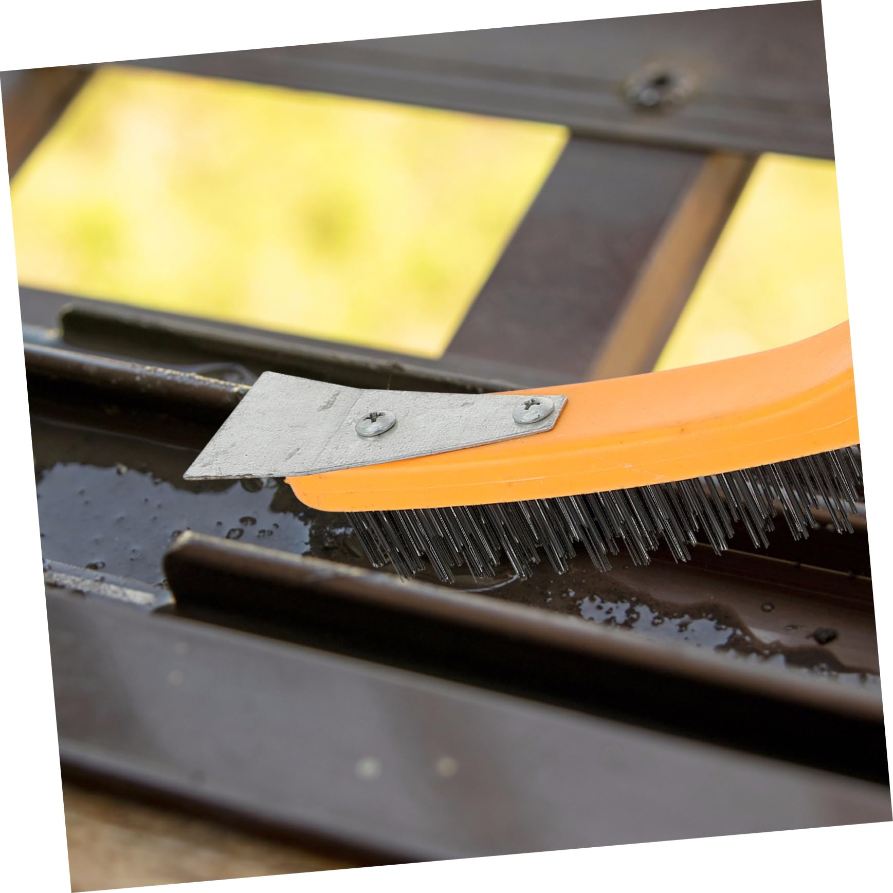 Cabilock 2pcs Rust Removal Wire Brush Set for Drill Steel Dish Scrubber Wire Brush for Masonry Cleaning