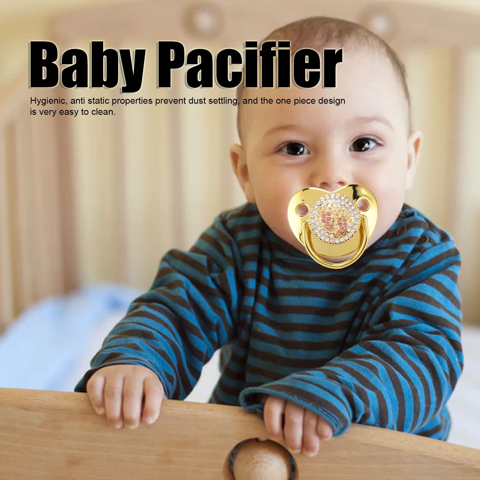 Amazon | ベビーおしゃぶり 6 ～ 18 ヶ月の赤ちゃん用、PP ソフト