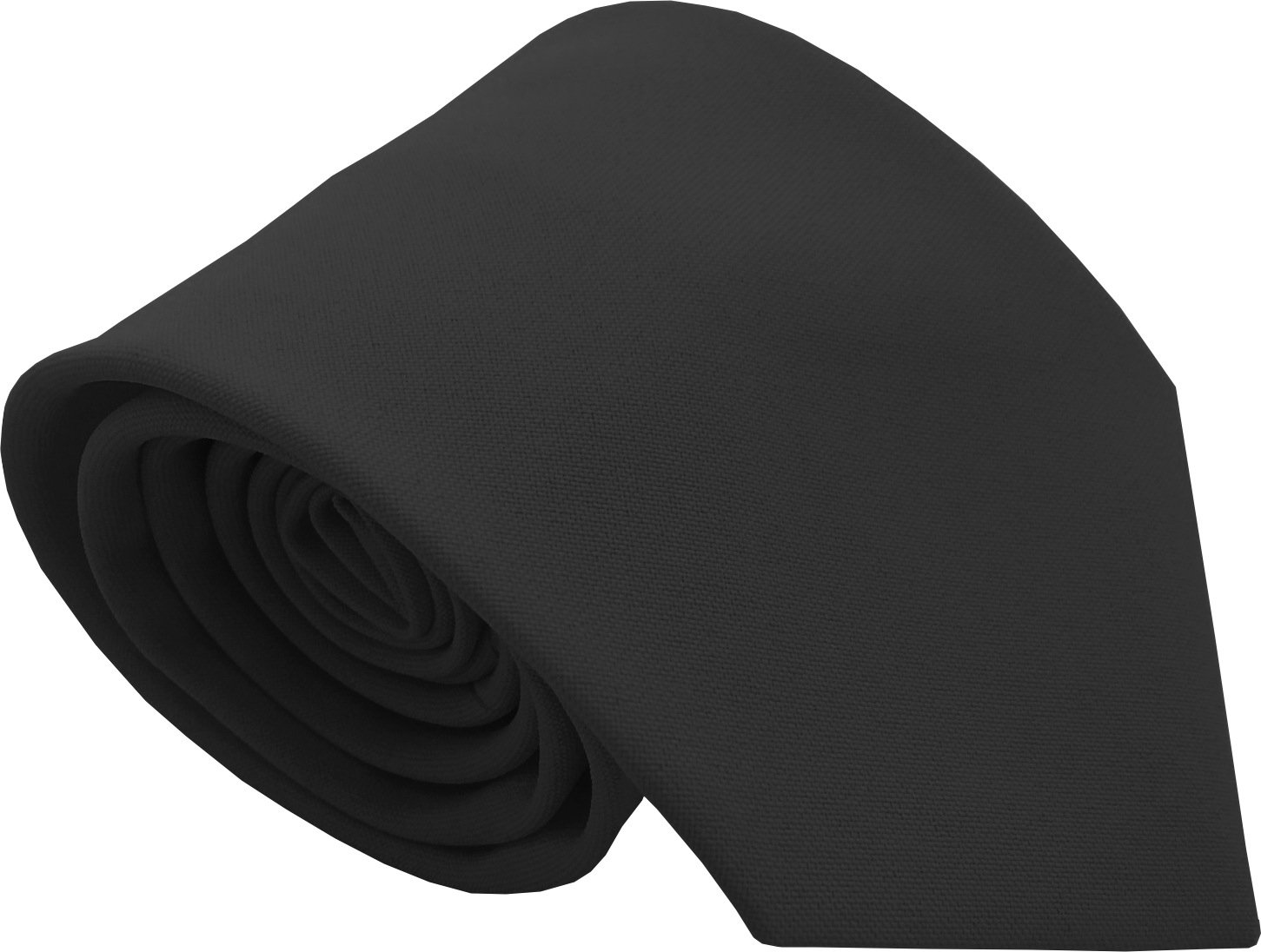 Great British Tie Club Boys Black Plain Neck Ties (52 Inches - Older /Senior Size, )