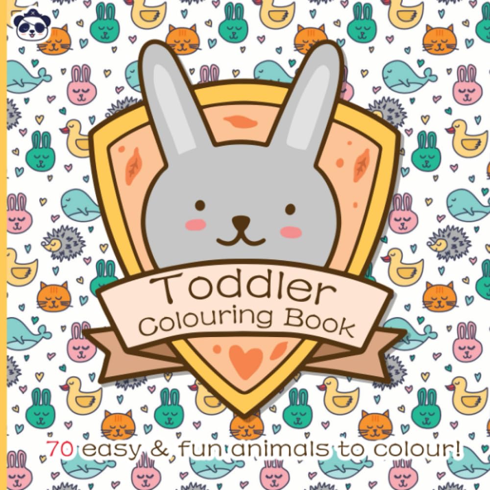Toddler Colouring Book: Age 1-3: 70 easy and fun designs of Animals & Bugs (Pirate Panda Early Learning Fun)