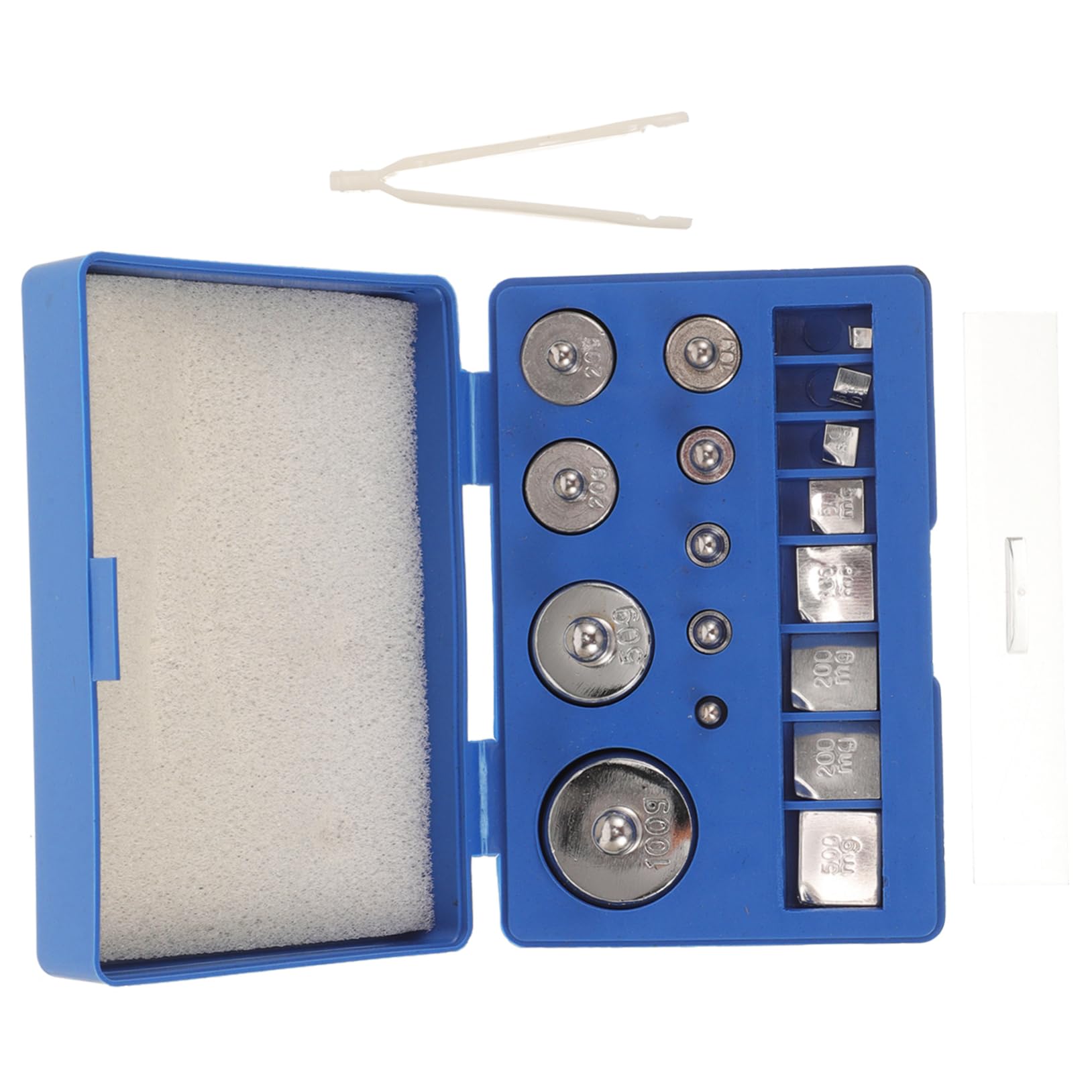SOLUSTRE 5juegos Pesas De Calibración Inoxidable y Caja De Almacenamiento Pesas De Precisión Para Medición Industrial y