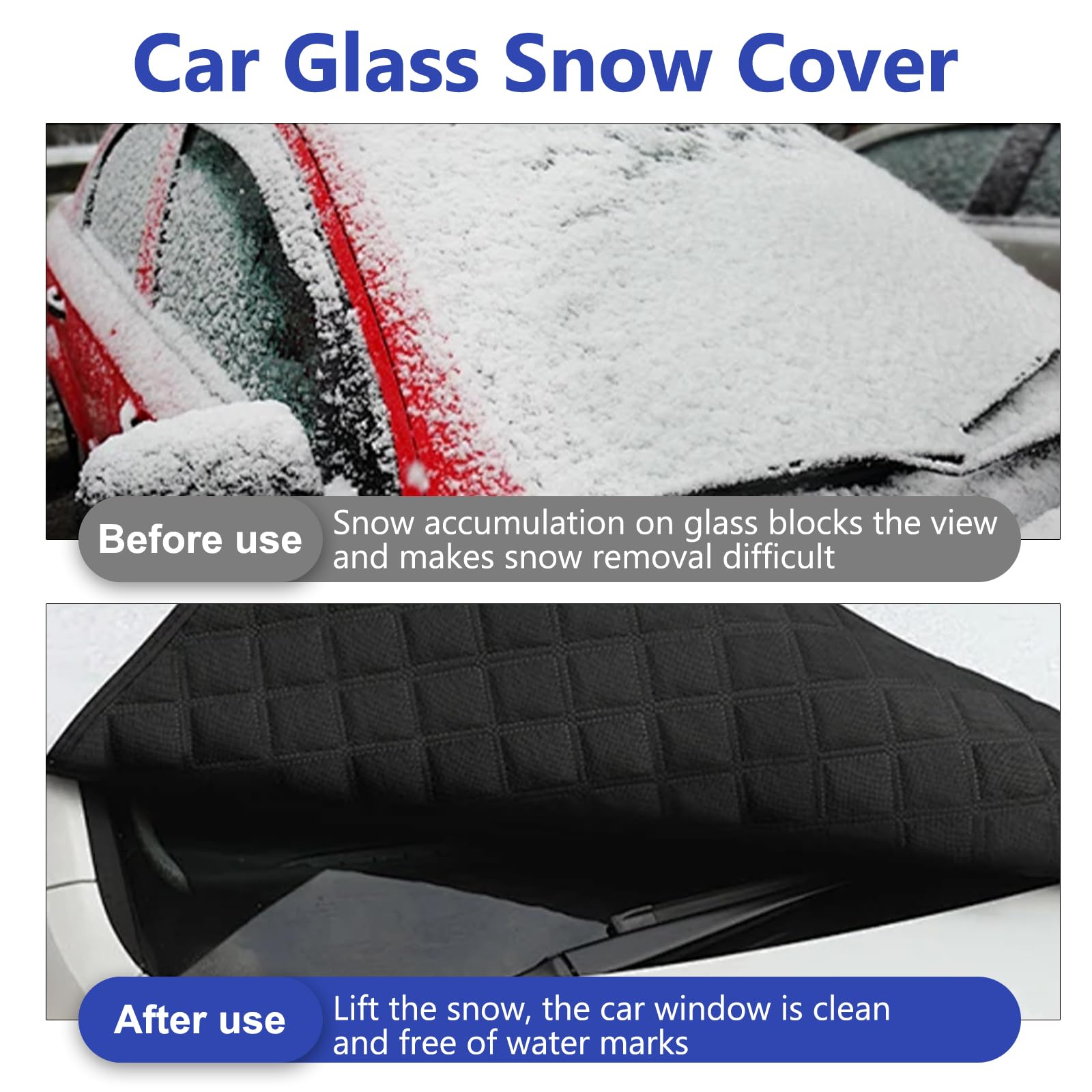 Copri Parabrezza Auto | Antighiaccio E Parasole | 145x96 Cm | 4 Strati | Ripiegabile - Foto 11