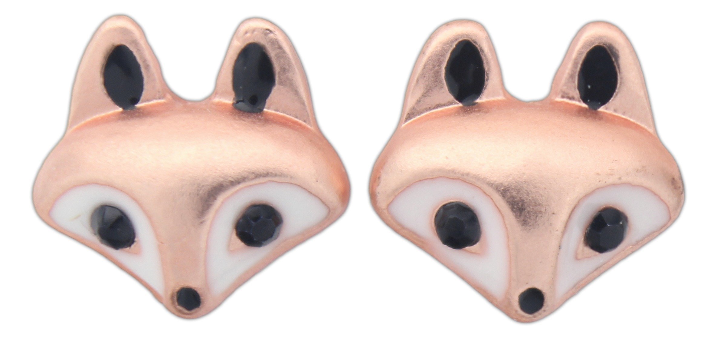 World End ImportsCute Little Fox Head Stud Post Earrings