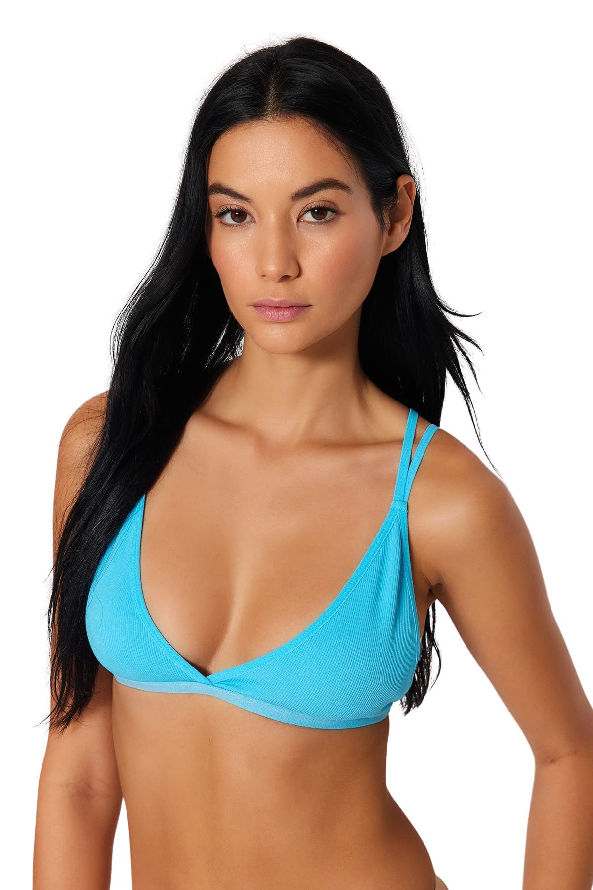 Trendyol Women Knit Bra,Turquoise,XS