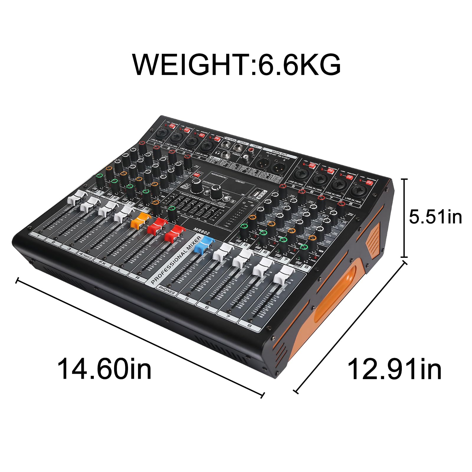 レブCUSTOM AUDIO JAPAN custom mixer Amazon.com: jindaaudio Audio Mixer 8 Channel, DJ Mixer Board with