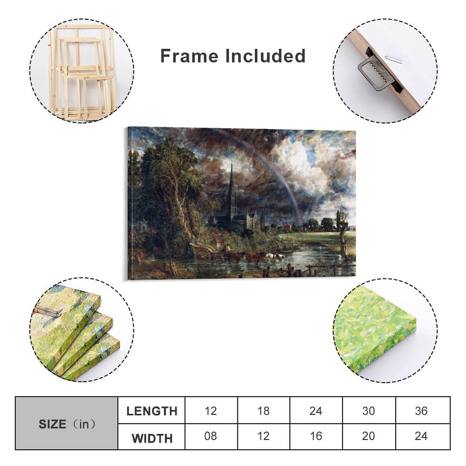 Amazon.co.jp: John Constableジョン・コンスタブル《 草原から見た