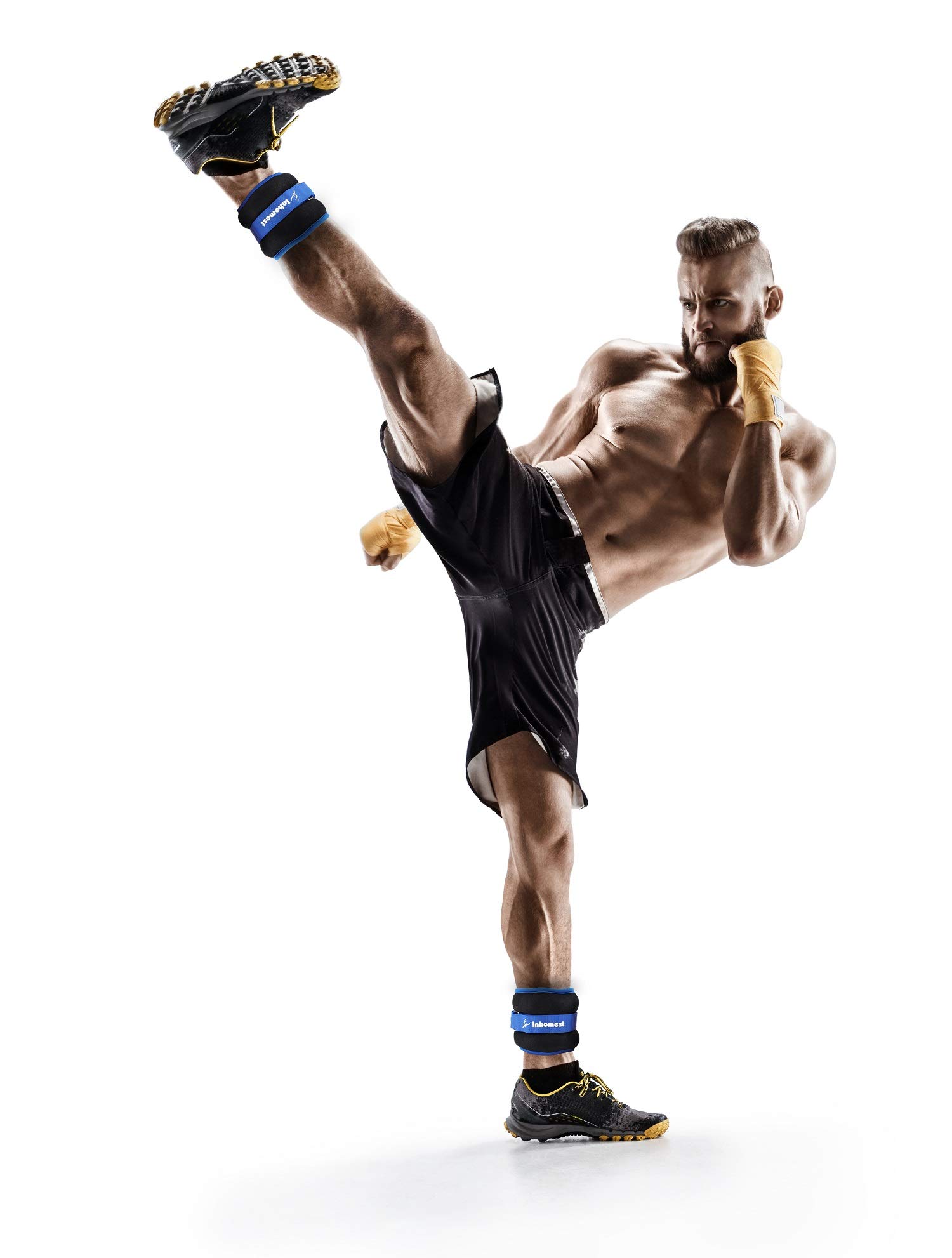 1 par de pesas de tobillo, 0,5/1/1,5/2/3/4/2,3 kg para muñeca, brazo, pierna para mujeres, hombres y niños para entrenamiento de fuerza, trotar, gimnasio, aeróbicos, fisioterapia